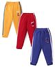 Zero Interlock Knit Full Length Lounge Pants Pack of 3 - Royal Blue Mustard & Red