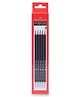Faber Castlel 10 Drawing Pencils - Black Matt