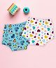 Mom's Home Cotton Unisex Baby Padded Underwear -Heart & Car- (2-3Y) Pack Of 2