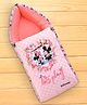Disney Baby Tales Sleeping Bag Cum Carry Nest With Mickey & Minnie Mouse Graphics - Peach