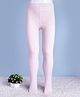 Mustang Cotton Knit Solid Footed Tights - Baby Pink