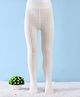 Mustang Cotton Knit Textured Footed Tights - Cream