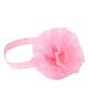 Aye Candy Sparkly Net Flower Embellished Headband - Pink
