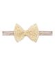 Aye Candy Sequin Embellished Bow Detailed Headband - Gold
