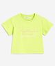 Campana 100% Cotton Half Sleeves Lucky Printed T-Shirt - Lime Green