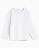 Campana 100% Cotton Full Sleeves Solid T-Shirt - White