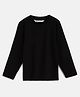 Campana 100% Cotton Full Sleeves Solid T-Shirt - Black