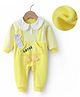 Kookie Kids Full Sleeves Striped & Goose Detailing Romper - Yellow