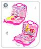 Aditi Toys Doctor & Beauty Playset for Kids, Pretend Play Doctor & beauty Set Combo with Foldable Suitcase for Kids, Doctor & Beauty Kit Toyset for Kids Above 3 Years, Bis Approved. (Pink)