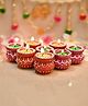 CraftVatika Handmade Matki Candles Set of 8