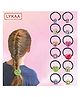 LYKAA Smiley Star Rubber bands for baby, Hair Ties, Elastic Ponytail Holders ,Best Gift for Her-Pack of 12 (Multicolor)