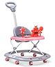 Dash Butterfly Deluxe Baby Walker with 3 Position Adjustable Height Music & Light & Parental Handle - Pink