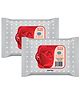 GINNI Cleansing and Makeup Remover Face Wipes with Rose Extract - 30 Wipes per Pack (Pack of 2)