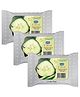 GINNI Cleansing and Makeup Remover Face Wipes with Cucumber Extract - 30 Wipes per Pack (Pack of 3)