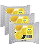 GINNI Cleansing and Makeup Remover Face Wipes with Lemon Extract - 30 Wipes per Pack (Pack of 3)