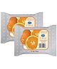 GINNI Cleansing and Makeup Remover Face Wipes with Orange Extract - 30 Wipes per Pack (Pack of 2)