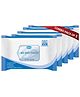 GINNI Hygiene Bed Bath Towel Big Wet Wipes For Adults, Patients & Refreshing Sponge Bath - 10 Pulls per Pack (Pack of 5)