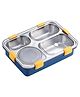 Sanjary  Stainless Steel Tokyo Buffet  4 Compartment Lunch Box Leak-Proof BPA Free Lunch Box -850 ml Soup Bowl -150 ml - Color & Design May Vary