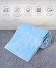 Mi Arcus Premium Knitted Solid Reversible Ultra-Soft Dual-Layer Sherpa Blanket for 2-6 Years, 160x110 cm - Sky Blue