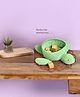 Mi Arcus Multipurpose Turtle Design Storage Basket/Organizer for Kids' Small Items - Green, 45x45 cm