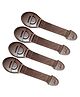 BabySafeHouse Furniture Safety Locks for Kids Safety Locks for Cabinets, Drawers Furniture Locks Baby Safety Products (Pack of 4) (Brown)