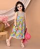 Kinder Kids Sleeveless Floral Printed Dress - Blue