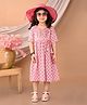 Kinder Kids Sleeveless Ditsy Floral Printed Dress - Pink