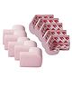 Kiddery Baby Proofing Corner Guard Pre Taped Corner Protectors Crafted with Nitrile Foam - Pink