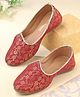 Cute Walk by Babyhug Mojaris - Maroon