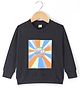Olio Kids Cotton Knit Full Sleeves Winter T-Shirt Text Printed - Black
