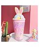 Elecart Bunny Ice Cup Rabbit Ears Adorable Tumbler with Straw BPA-Free Perfect for Gifts and Travel (Color May Vary)