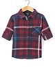 Noddy Full Sleeves Checked Shirt - Red