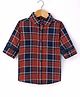 Noddy Full Sleeves Checked Shirt - Rust