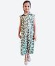 Shilpshakti Cotton Sleeveless Abstract Printed Jumpsuit - Green