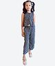 Shilpshakti Cotton Sleeveless Striped Frilled Top And Pant Set - Black & White