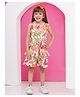 AJ Dezines Pure Cotton Sleeveless Leaves Printed Coordinating Top & Shorts With Jacket -Orange
