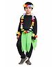 Kaku Fancy Dresses Artificial Leaves Belt With Vibrant Flower Mala Set For Every Occasion - Green