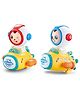 AKN TOYS Battery operated face changing function light music kids children universal small vehicle astronaut toy-PACK OF 1 -  (COLOR MAY VARY )