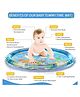 AKN TOYS Round Inflatable baby blue mat slapped pad for kids color & design may vary