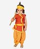 KID1 Janmashtami Theme Cotton Sleeveless Krishna Costume Set - Yellow & Red