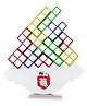 TOYTALES Tetra Tower Game 34 Blocks & 22 Cards, Swing Stack High Child Balance Building Block, Interactive STEM Toy for Family, Travel, Parties for Adults & Kids