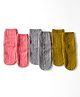 Cute Walk by Babyhug Woollen Nylon Viscose Anti Bacterial Ankle Length Socks Pack of 3 - Multicolor