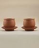 Vanchai Terracotta Kulhads and Set for Tea - Set of 2