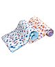 Vparents Preemiee New Born Baby Godadi Soft Cotton Baby godi Godari|Baby Bed|Crib Sheet|bedding set Blue and Orange