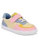 TUSKEY Colour Block Velcro Closure Shoes - Pink & Yellow
