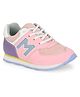 TUSKEY M Patch Detailed Lace Up Closure Jogger Shoes - Pink