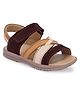 TUSKEY Colour Blocked Sandals - Brown