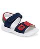 TUSKEY Color Block  Velcro Closure Sandals - Blue & Red