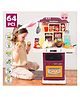 Toysire Little Chef Kitchen 64 Pieces Pretend Play Set with Multi-functional Button Panel, Light, Sound, Real Steam Functions