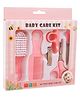 BitFeex Portable Baby Care Grooming Kit Pack of 6 Clean Perfect Nursery Gift For Kids-Pink